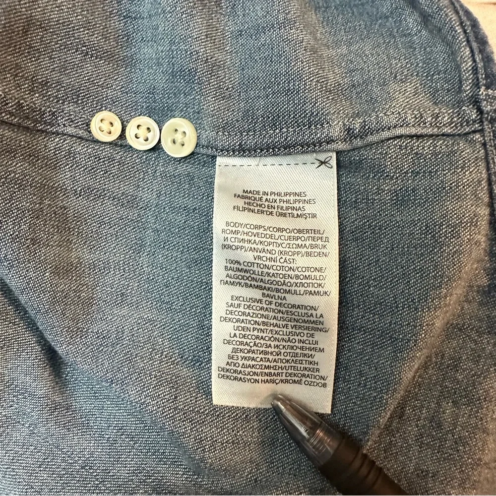 RALPH LAUREN Size 3XL TALL Denim Long Sleeve - Picture 7 of 7